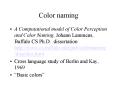 Color naming PowerPoint PPT Presentation
