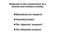 Museums in the construction of a PowerPoint PPT Presentation