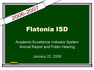 Flatonia ISD