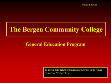 The Bergen Community College