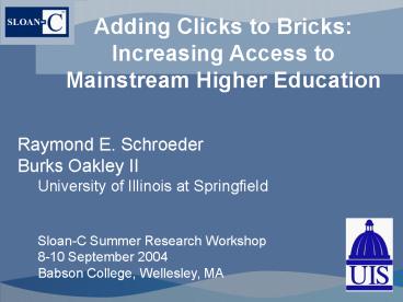 The Sloan Consortium