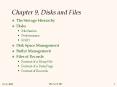 Chapter 9, Disks and Files PowerPoint PPT Presentation