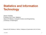 Statistics and Information Technology