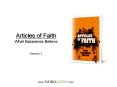 Articles of Faith What Nazarenes Believe PowerPoint PPT Presentation