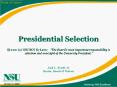 Presidential Selection PowerPoint PPT Presentation