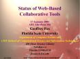 Status of Web-Based Collaborative Tools PowerPoint PPT Presentation