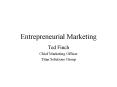 Entrepreneurial Marketing