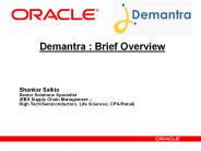 Demantra : Brief Overview
