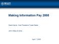 Making Information Pay 2005