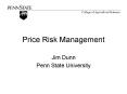 Price Risk Management PowerPoint PPT Presentation