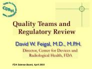 FDA Science Board, April 2003