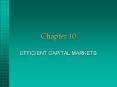 EFFICIENT CAPITAL MARKETS PowerPoint PPT Presentation