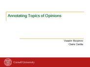 Annotating Topics of Opinions