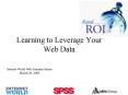 Learning to Leverage Your Web Data PowerPoint PPT Presentation