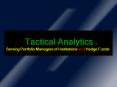 Tactical Analytics  PowerPoint PPT Presentation