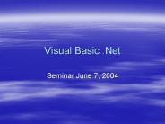 Visual Basic .Net