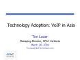 Technology Adoption: VoIP in Asia PowerPoint PPT Presentation