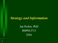 Strategy and Information PowerPoint PPT Presentation