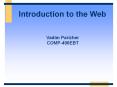 Introduction to the Web PowerPoint PPT Presentation
