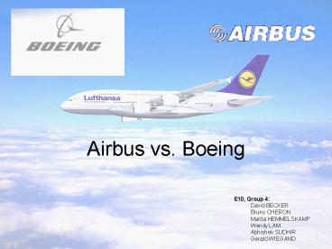 Airbus vs. Boeing