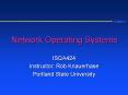 Network Operating Systems PowerPoint PPT Presentation