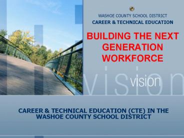 WASHOE COUNTY SCHOOL DISTRICT CAREER