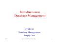 Introduction to Database Management PowerPoint PPT Presentation