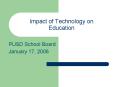 Impact of Technology on Education PowerPoint PPT Presentation