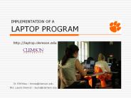 IMPLEMENTATION OF A LAPTOP PROGRAM