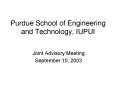 Purdue School of Engineering and Technology, IUPUI PowerPoint PPT Presentation