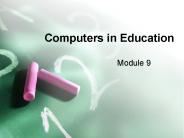 Computers in Education