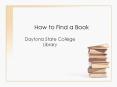 How to Find a Book PowerPoint PPT Presentation