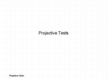 The Projective Hypothesis