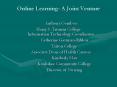 Online Learning- A Joint Venture PowerPoint PPT Presentation