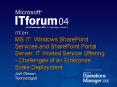 MS IT: Windows SharePoint Services and SharePoint Portal Server: IT Hosted Service Offering Challeng PowerPoint PPT Presentation