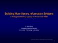 Building More Secure Information Systems A Strategy for Effectively Applying the Provisions of FISMA PowerPoint PPT Presentation