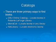 Catalogs