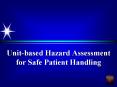 Unitbased Hazard Assessment for Safe Patient Handling PowerPoint PPT Presentation