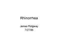 Rhinorrhea PowerPoint PPT Presentation