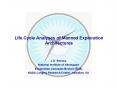 Life Cycle Analyses of Manned Exploration Architectures PowerPoint PPT Presentation