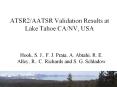 ATSR2/AATSR Validation Results at Lake Tahoe CA/NV, USA PowerPoint PPT Presentation