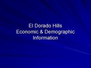 El Dorado Hills Economic
