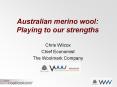 Australian merino wool: Playing to our strengths PowerPoint PPT Presentation