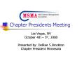 Chapter Presidents Meeting PowerPoint PPT Presentation