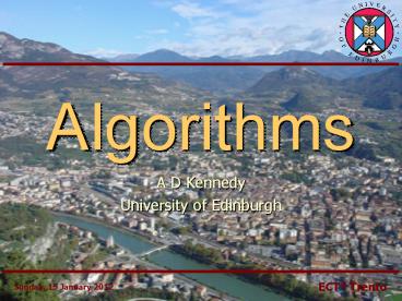 Algorithms
