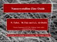 Nanocrystalline Zinc Oxide PowerPoint PPT Presentation