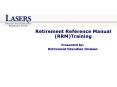 Retirement Reference Manual RRMTraining PowerPoint PPT Presentation