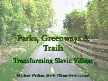 Parks, Greenways