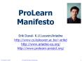 ProLearn Manifesto PowerPoint PPT Presentation
