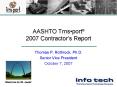 AASHTO Trnsport 2007 Contractors Report PowerPoint PPT Presentation